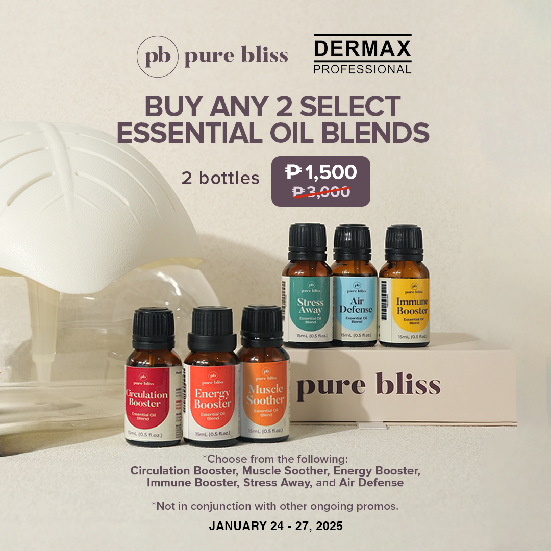 Buy Any 2 Pure Bliss Essential Oil Blends at P1,500